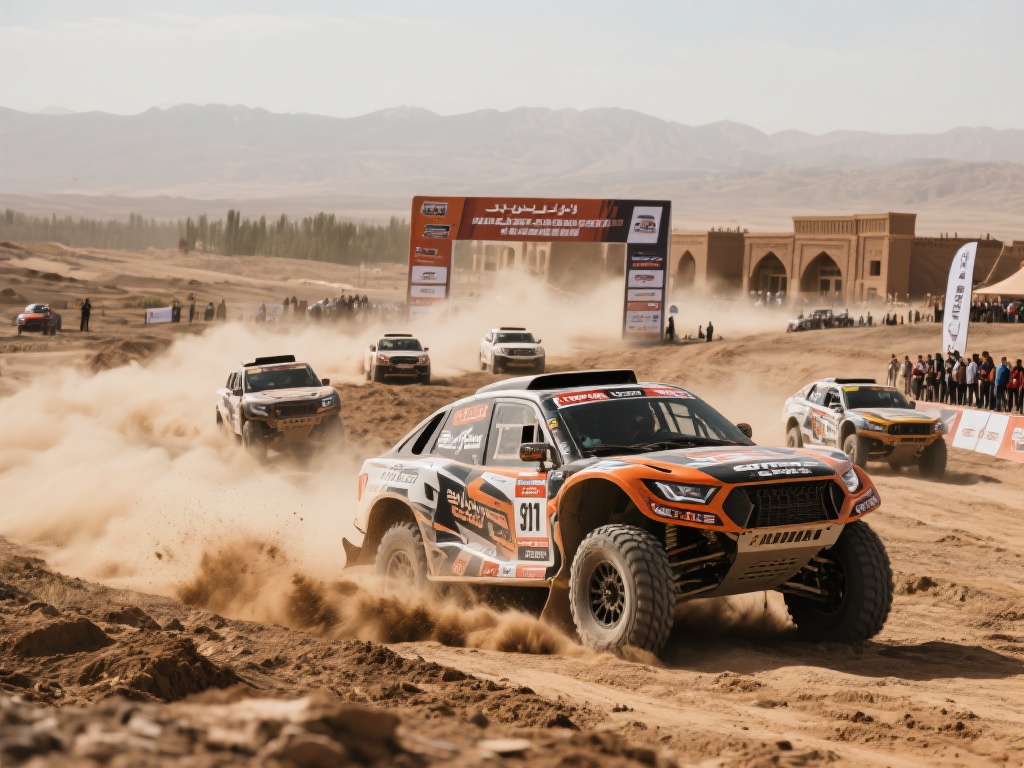众实力车队汇聚叶城 越野战车再燃烽火激情 在广袤而神秘的叶城,这座边陲小城即将见证